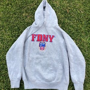 Vintage embroidered FDNY hoodie